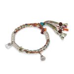 Buddha Stones 925 Sterling Silver Handmade Protection Multiple Strands Bracelet Bracelet BS 12
