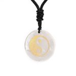 Buddha Stones Various Crystal Amethyst Tiger Eye Green Aventurine Yin Yang Spiritual Necklace Pendant Necklaces & Pendants BS 51