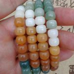 Buddha Stones 108 Mala Beads Gradient Bodhi Seed Green Tara Buddha Engraved Peace Harmony Bracelet Mala Bracelet BS 7