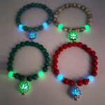 Buddha Stones Tibetan Turquoise Glowstone Luminous Bead Lotus Protection Bracelet Bracelet BS 34