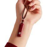 Buddha Stones Chinese Zodiac Natal Buddha Cinnabar Amulet Protection String Necklace Pendant Necklaces & Pendants BS 9