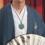 Buddha Stones Natural Jade Kirin Abundance String Necklace Pendant Necklaces & Pendants BS 3