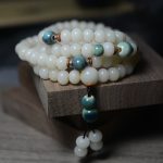 Buddha Stones 108 Mala Beads Bodhi Seed Keep Away Evil Spirits Calm Bracelet Mala Bracelet BS 10