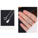 Buddha Stones 999 Sterling Silver Year Of The Dragon Endless Knot Tail Charm Protection Necklace Pendant Necklaces & Pendants BS 4