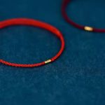 Buddha Stones 925 Sterling Silver Lucky Golden Bead Braided String Bracelet Anklet Bracelet BS 11