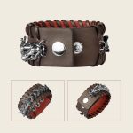 Buddha Stones Dragon Leather Protection Weave Bracelet Bracelet BS 5