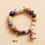 Buddha Stones Bodhi Seed Lotus Wisdom Peace Wrist Mala Bracelet Bracelet BS 16cm