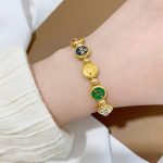 Buddha Stones Tibetan Five God Of Wealth Copper Beads Luck Bracelet Bracelet BS 8