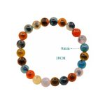 Buddha Stones Colorful Candy Agate Healing Strength Bead Bracelet Bracelet BS 18