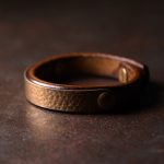 Buddha Stones Vintage Handmade Texture Copper Brass Leather Wealth Bracelet Bangle Bracelet Bangle BS 3