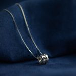 Buddha Stones 925 Sterling Silver Tibetan Om Mani Padme Hum Engraved Love Focus Necklace Pendant Necklaces & Pendants BS Om Mani Padme Hum&55cm Chain