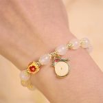 Buddha Stones Year of the Dragon White Agate Green Aventurine Peace Buckle Luck Bracelet (Extra 30% Off | USE CODE: FS30) Bracelet BS 2