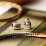 Buddha Stones 925 Sterling Silver Fu Character Zongzi Pattern Multicolored String Luck Handmade Braided Bracelet Bracelet BS 20