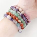 Natural Irregular Shape Crystal Stone Spiritual Awareness Bracelet Bracelet BS 6