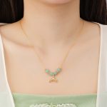 Buddha Stones 925 Sterling Silver Hetian Jade Bead Fishtail Luck Necklace Pendant Necklaces & Pendants BS 4