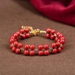 Buddha Stones Natural Cinnabar Beaded Blessing Bracelet Bracelet BS Red Cinnabar