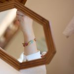 Buddha Stones 925 Sterling Silver Plated Gold Natural Red Agate Lotus Jade Calm Double Layer Bracelet Bracelet BS 3