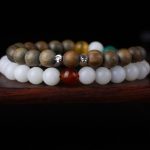 Buddha Stones Green Sandalwood Bodhi Seed Wake Up Luck Bracelet Bracelet BS 3