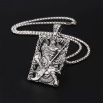 Buddha Stones Guan Gong Dragon Auspicious Clouds Wealth Necklace Pendant Necklaces & Pendants BS 1