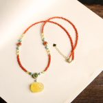 Buddha Stones 925 Sterling Silver Natural Red Agate Amber Peony Confidence Charm Necklace Pendant Necklaces & Pendants BS 2