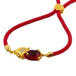 Buddhastoneshop Wealth Attractor Red Agate Pixiu Red String Bracelet