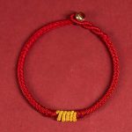 Buddha Stones Handcrafted King Kong Knot Luck Protection Braid Rope Bracelet Bracelet BS Red 19cm for Weight Range (90-100 kg)