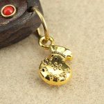 Tibet Ebony Five God of Wealth Thangka Necklace Pendant Necklaces & Pendants BS 8