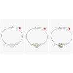 Buddha Stones 925 Sterling Silver Hetian Jade Peace Buckle Fu Character Luck Chain Bracelet Bracelet BS 7