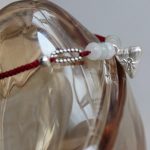 Buddha Stones 925 Sterling Silver Jade Red String Zongzi Charm Abundance Bracelet 6