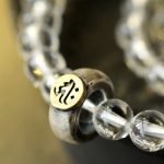 Buddha Stones 925 Sterling Silver Chinese Zodiac Natal Buddha White Crystal Meditation Triple Wrap Bracelet Bracelet BS 3