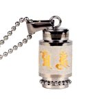 Buddha Stones Tibet Om Mani Padme Hum Shurangama Mantra Titanium Steel Wisdom Amulet Necklace Pendant Necklaces & Pendants BS 16
