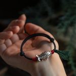 Buddha Stones 925 Sterling Silver Luck Koi Fish Braided Bracelet Bracelet BS 2