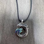 Buddha Stones Tibetan Copper Dragon Strength Necklace Necklaces & Pendants BS Dragon Necklace-with Leather Cord(Necklace Length: 60cm)