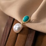 Buddha Stones 925 Sterling Silver Pearl Turquoise Healing Ring Earrings Necklace Pendant Necklaces & Pendants BS Necklace
