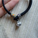 Buddha Stones 925 Sterling Silver Tibetan Handmade Om Mani Padme Hum Persimmon Charm Luck Protection Braided Bracelet Bracelet BS 3