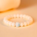 Buddha Stones Natural Bodhi Seed Lovely Paw Lucky Cat Paw Peace Bracelet Bracelet BS Blue