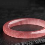Buddha Stones Natural Strawberry Quartz Love Healing Bracelet Bangle Bracelet BS 6