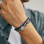 Buddha Stones 925 Sterling Silver Om Mani Padme Hum Swastika Handmade Protection Bracelet Bracelet BS 4