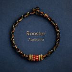 Buddha Stones Tibet Handmade Chinese Zodiac Natal Buddha Luck Strength Braided String Bracelet Bracelet BS Rooster-Acalanatha 17-19cm