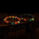 Buddha Stones Luminous Liuli Glass Bead Luck Fluorescent Bracelet Bracelet BS 3