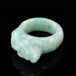 Buddha Stones Fengshui Wealth Jade PiXiu Luck Ring Rings BS 5