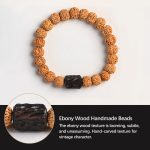 Buddha Stones Tibet Rudraksha Bodhi Seed Wealth Auspiciousness Bracelet Bracelet BS 22