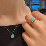 Buddha Stones 925 Sterling Silver Plated Gold Turquoise Protection Ring Earrings Necklace Pendant Set Bracelet Necklaces & Pendants BS 9