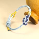 Buddha Stones Handcrafted Eight Thread Peace Knot Peach Blossom Knot Luck Connection Bracelet Bracelet BS 8