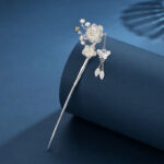 Buddha Stones Plum Blossom Butterfly Love Freedom Tassel Hairpin Hairpin BS 1