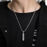 Buddha Stones Om Mani Padme Hum Swastika Twisted Chain Wisdom Necklace Pendant Necklaces & Pendants BS 4