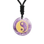 Buddha Stones Various Crystal Amethyst Tiger Eye Green Aventurine Yin Yang Spiritual Necklace Pendant Necklaces & Pendants BS 9