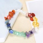 Natural Irregular Shape Crystal Stone Warmth Soothing Bracelet Bracelet BS 56