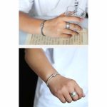 Buddha Stones Tibetan Auspicious Clouds Om Mani Padme Hum Engraved Creativity Bracelet Bangle Bracelet Bangle BS 15