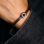 Buddha Stones  925 Sterling Silver Handmade Button Protection Weave String Bracelet Bracelet BS 13